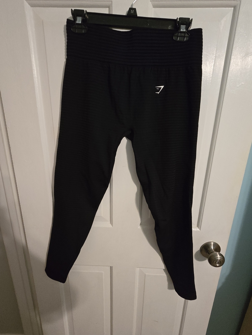 Gymshark Black Ribbed High-Waist Leggings